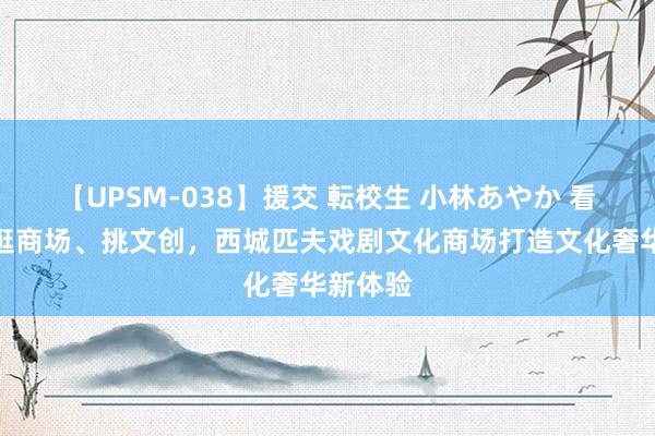 【UPSM-038】援交 転校生 小林あやか 看快闪、逛商场、挑文创,西城匹夫戏剧文化商场打造文化奢华新体验