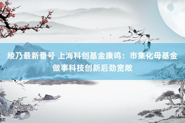 綾乃最新番号 上海科创基金康鸣:市集化母基金做事科技创新后劲宽敞