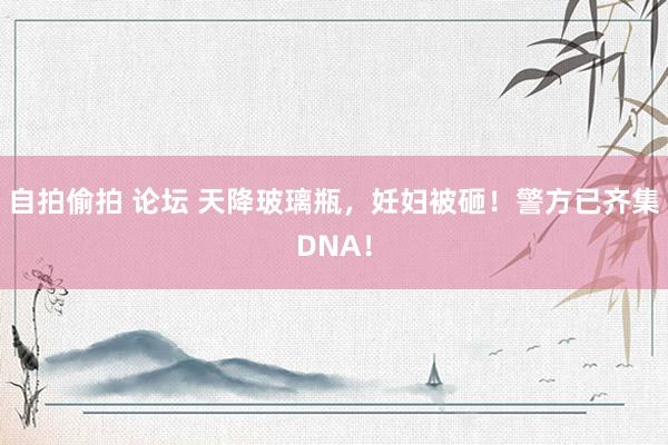 自拍偷拍 论坛 天降玻璃瓶,妊妇被砸!警方已齐集DNA!