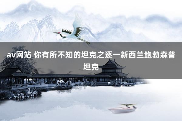 av网站 你有所不知的坦克之逐一新西兰鲍勃森普坦克